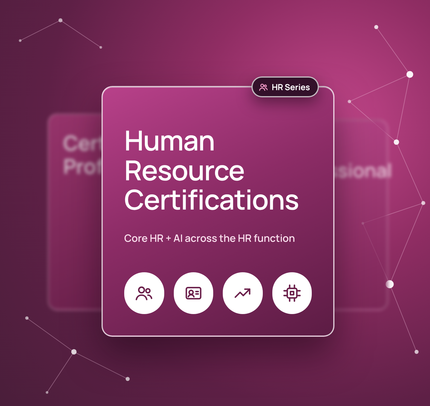 Human Resource certification series card